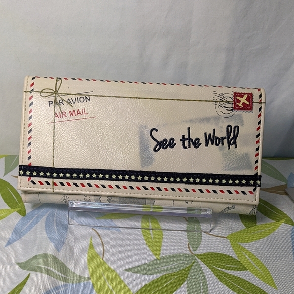 Miamica Vegan Leather Travel Organizer/Wallet For Passport, Tickets, Docs, Etc - Picture 1 of 8